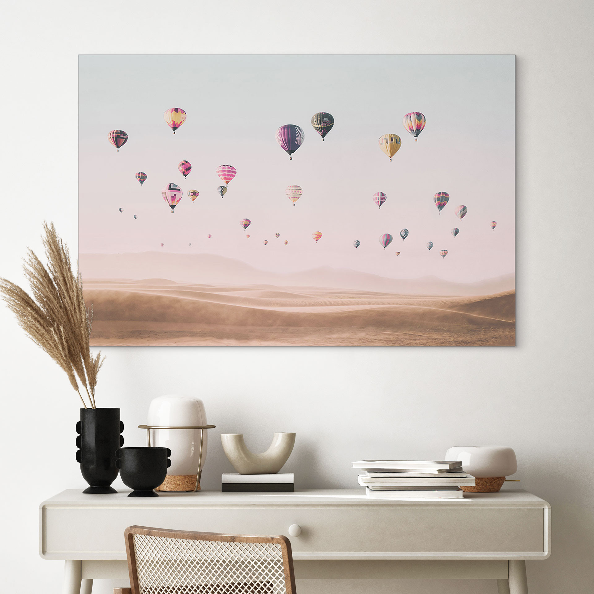 Wandbild Heißluftballons - Sisi & Seb - Alu-Dibond