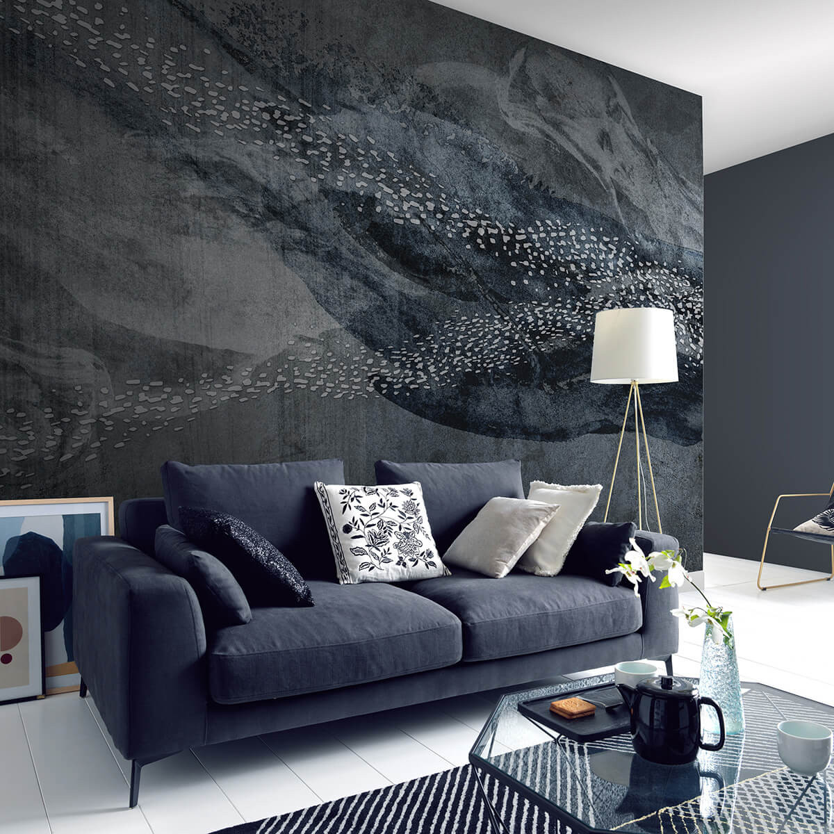 Guido Maria Kretschmer Fotobehang Art Edition Deep Sea Silver