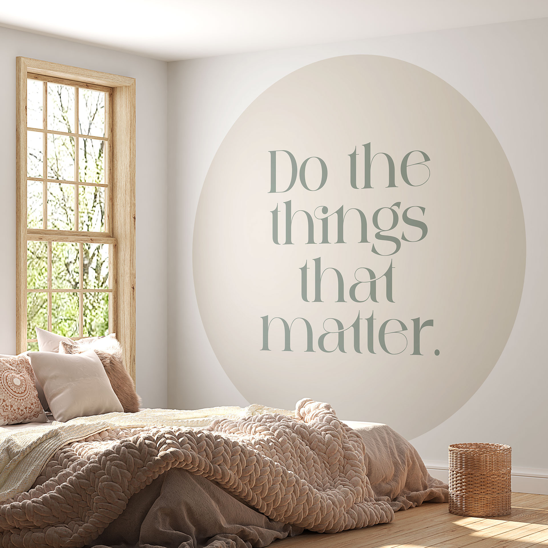Do The Things That Matter | Fotobehang - Prints by Ayleen - Rond - vliesbehang/zelfklevend vliesbeha