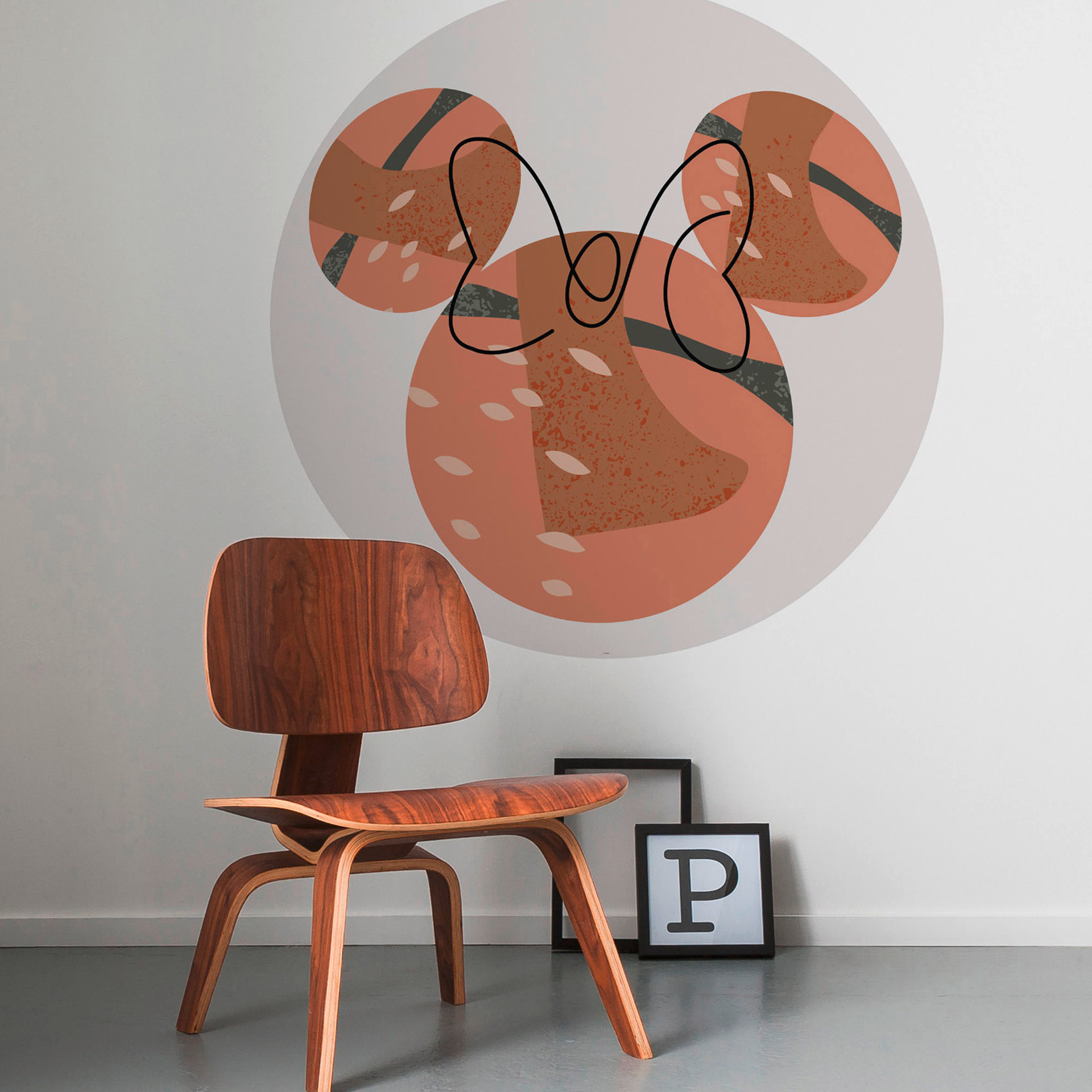 zelfklevend behang - Minnie Terra - 125 x 125 cm