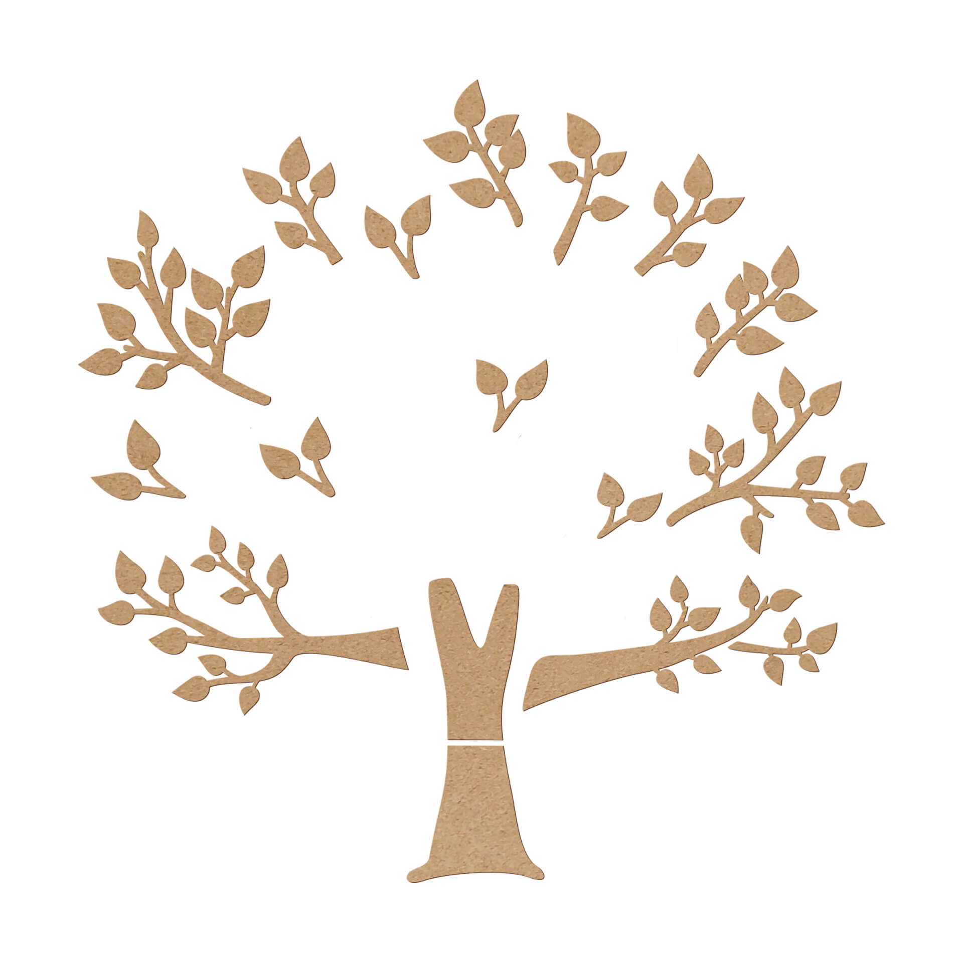 Drzewo genealogiczne XXL Rodzina - MDF natura