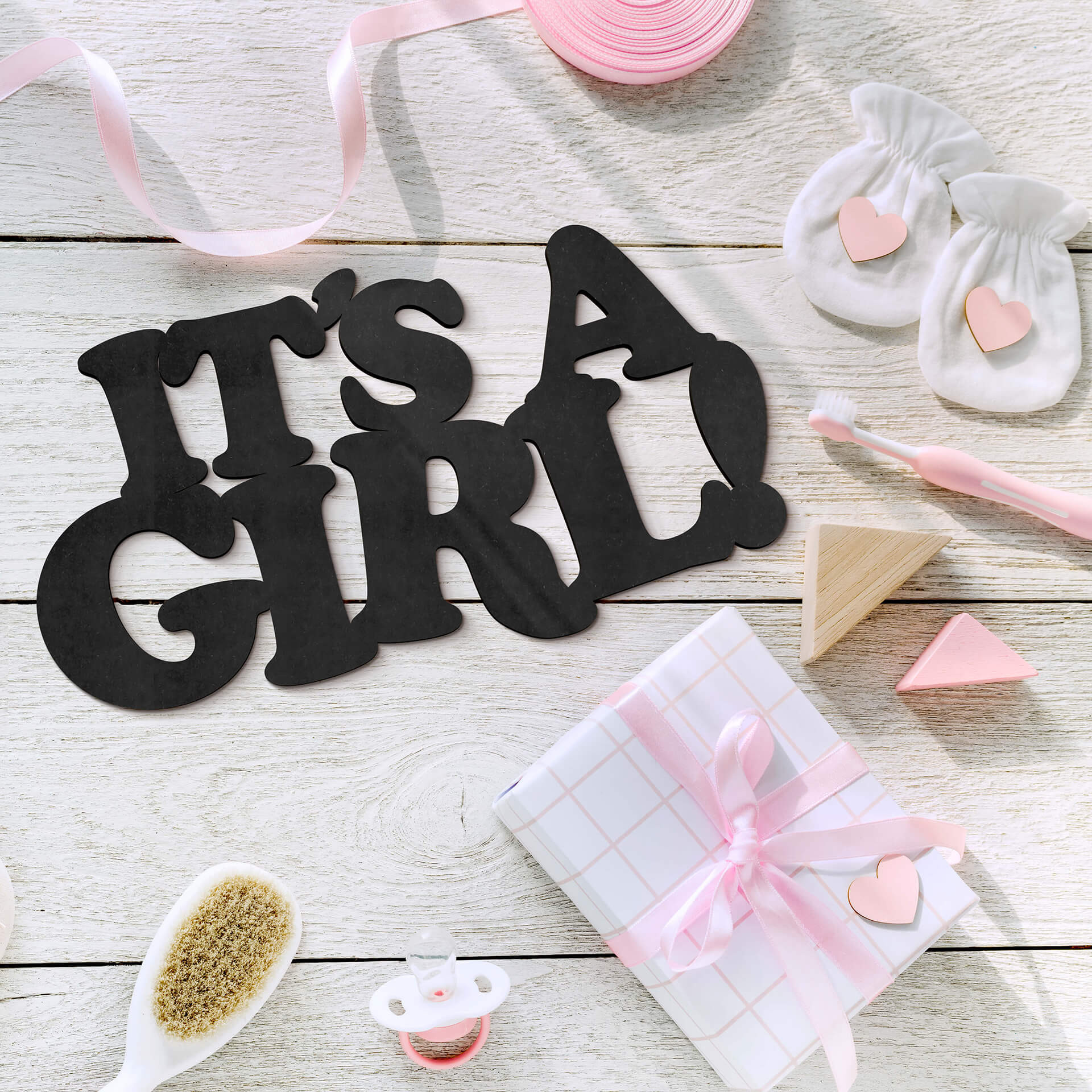 MDF - Dekoracja drewniana - It's a Girl