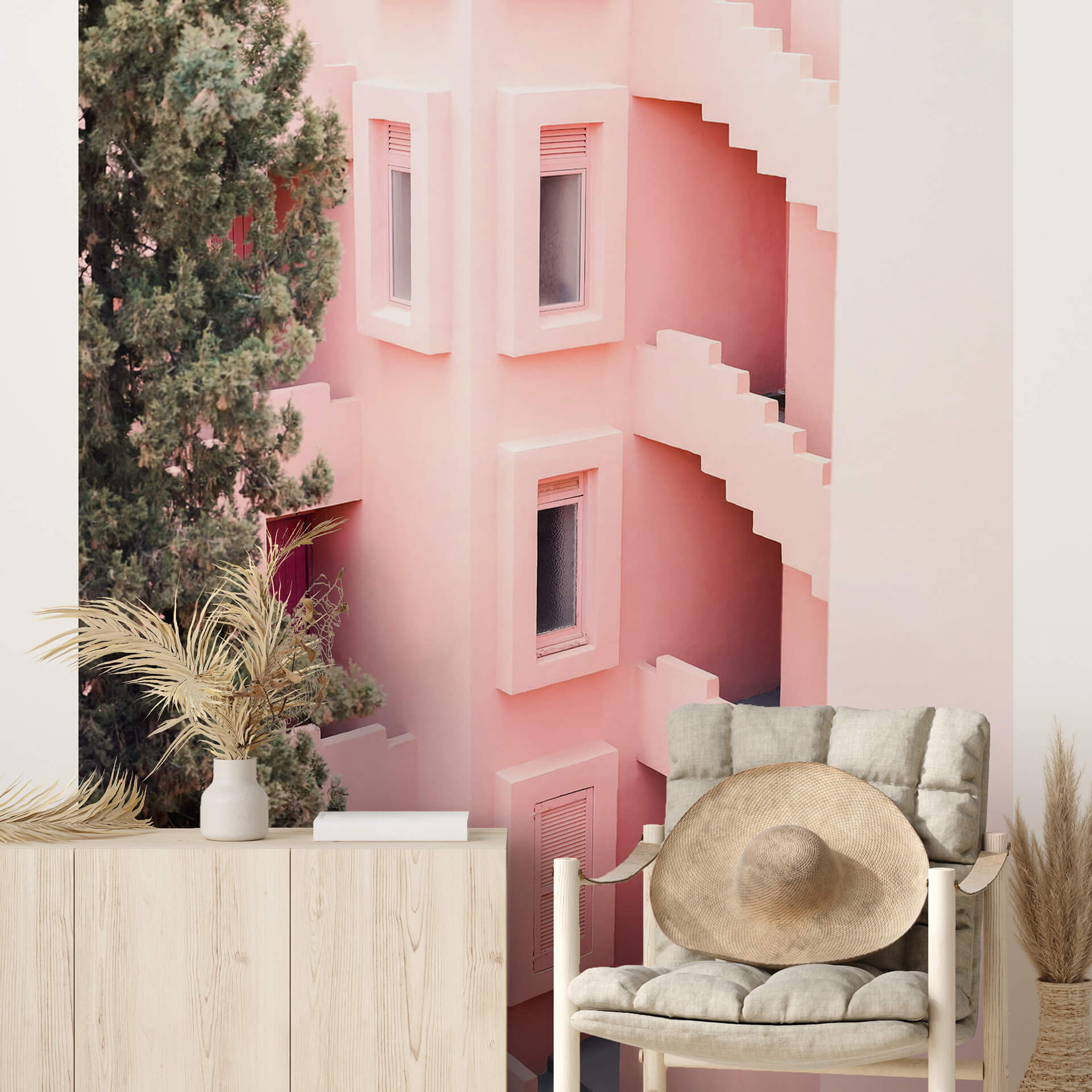 Fotobehang Zwart - Mediterranean Architecture