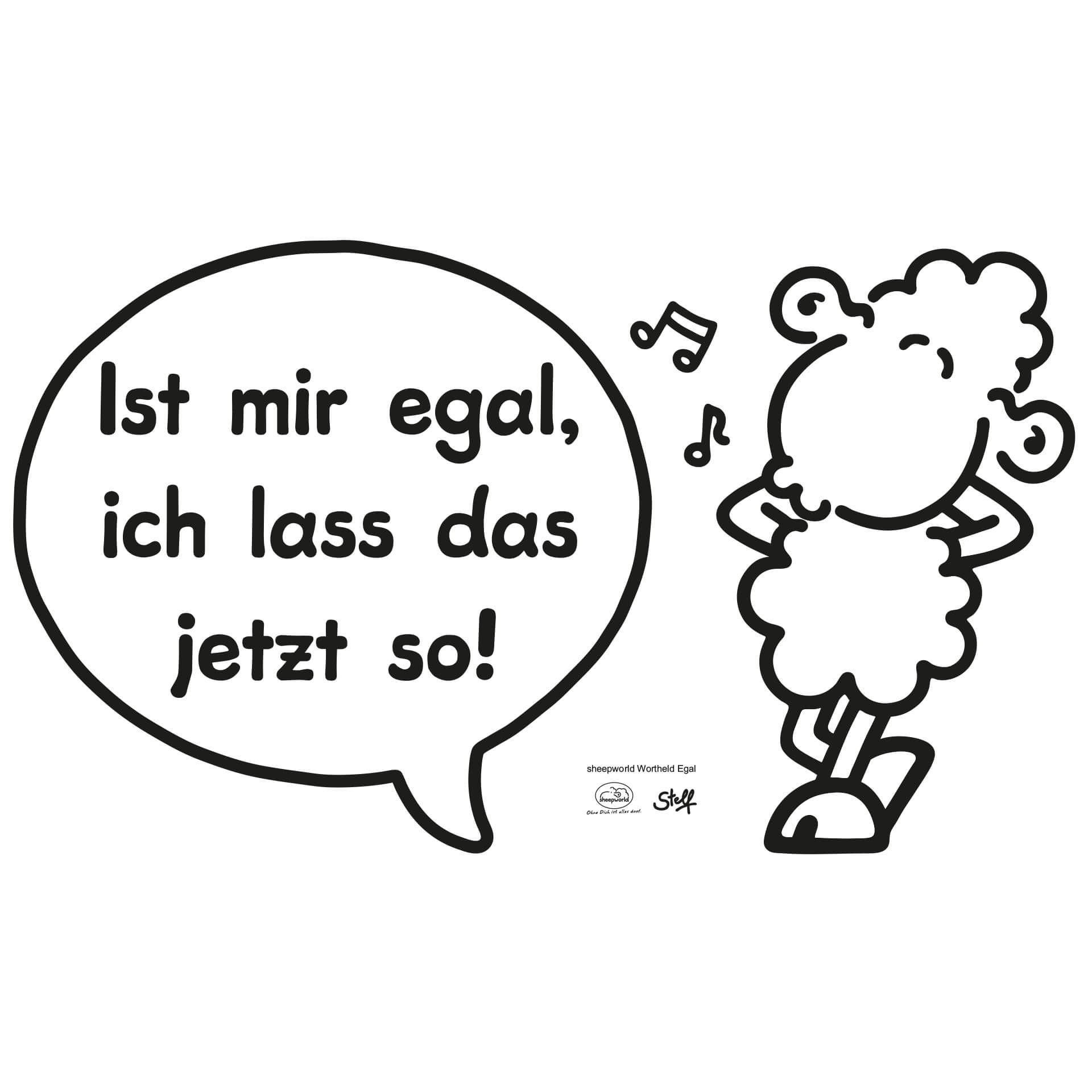 Wandtattoo sheepworld Worthelden Egal