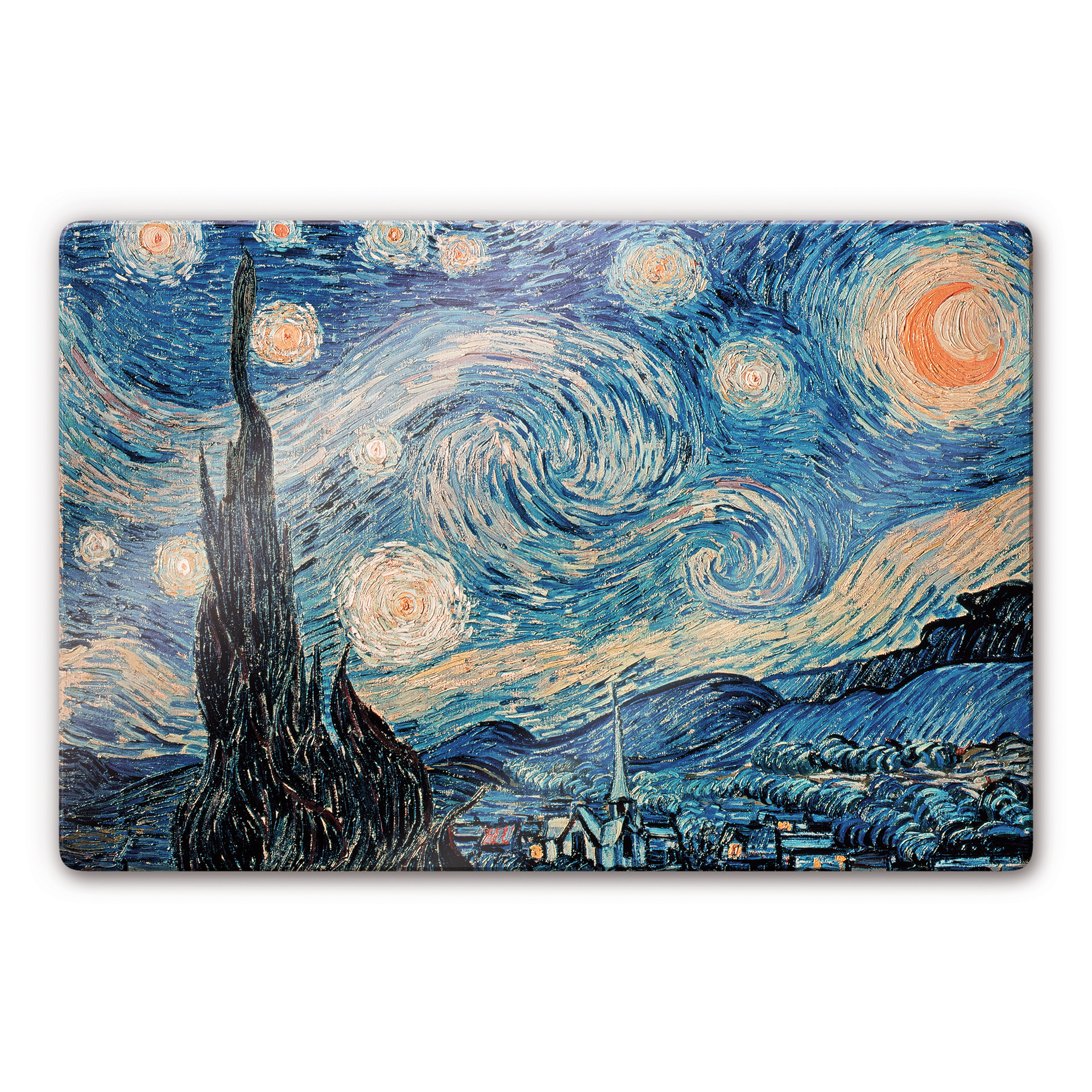 Glasbillede - van Gogh - Starry Night 1889
