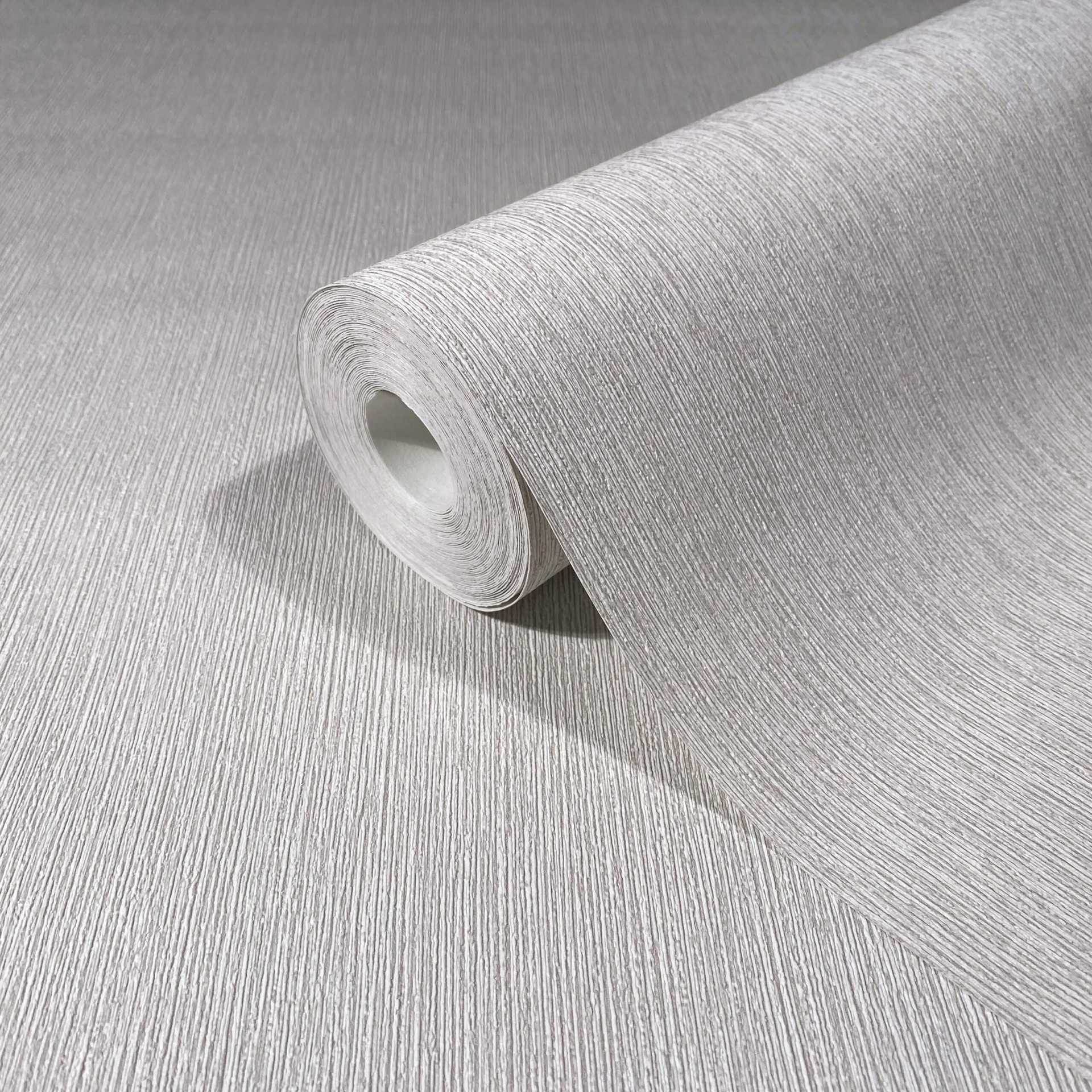 Vliesbehang in textiellook met structuur oppervlak wit, grey plains