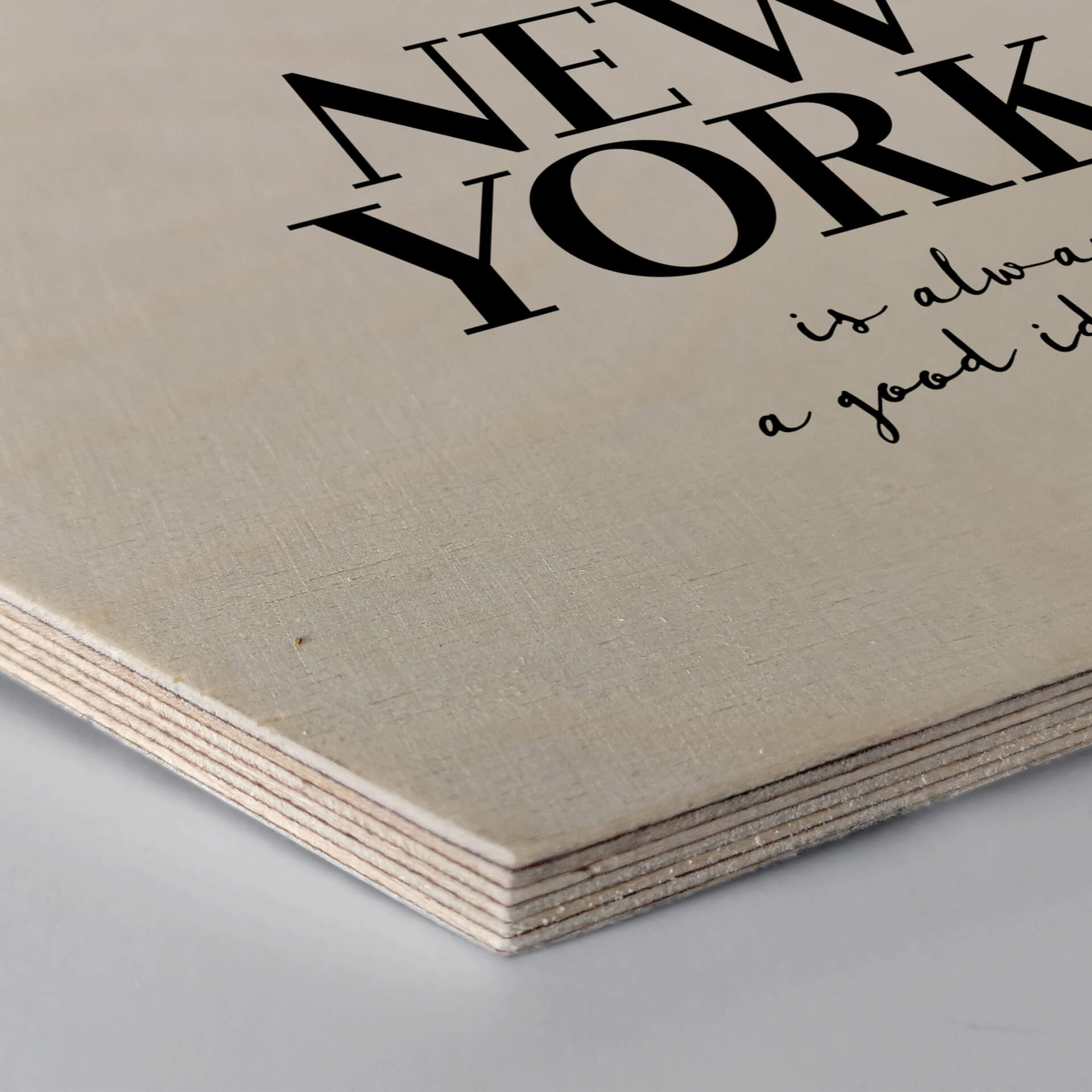 Hexagon - Holz Birke-Furnier - New York
