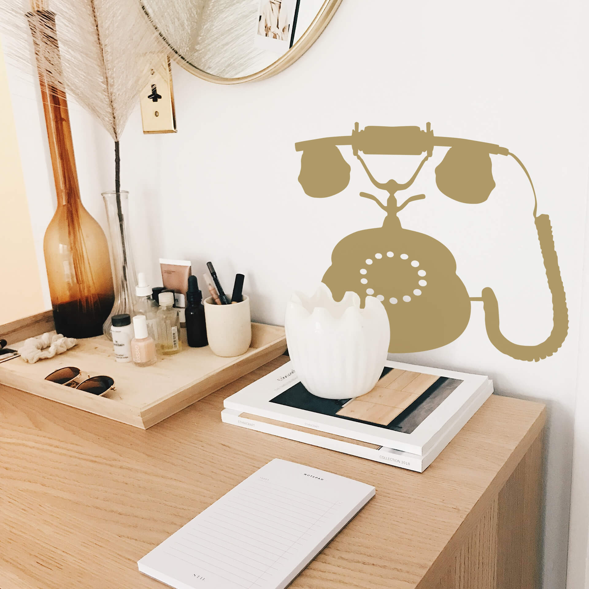 Wallsticker Telefon