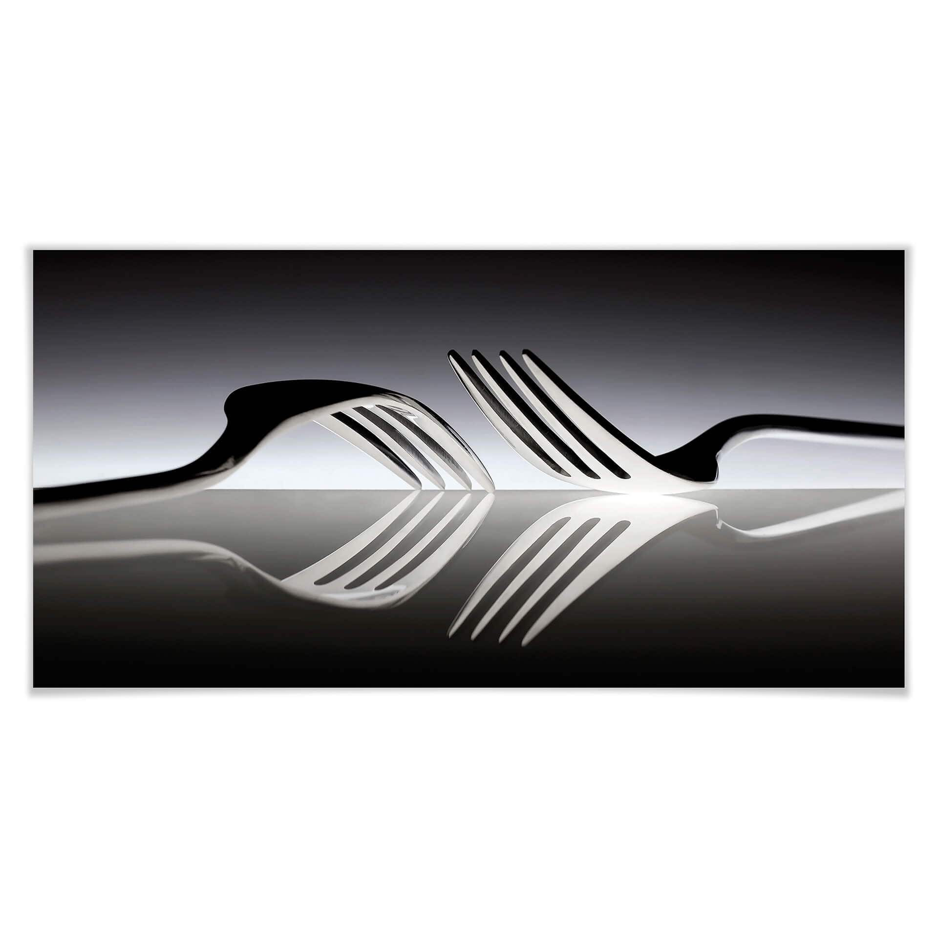 Poster De Kogel - Silverware Reflection - Panorama