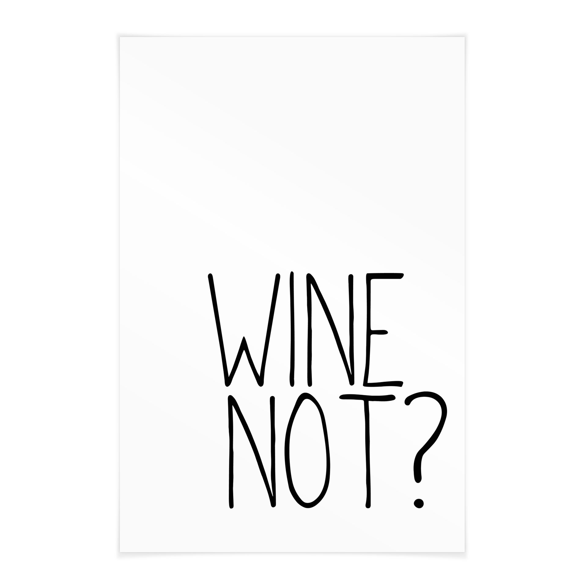 Obraz tkaniny Wino Nie