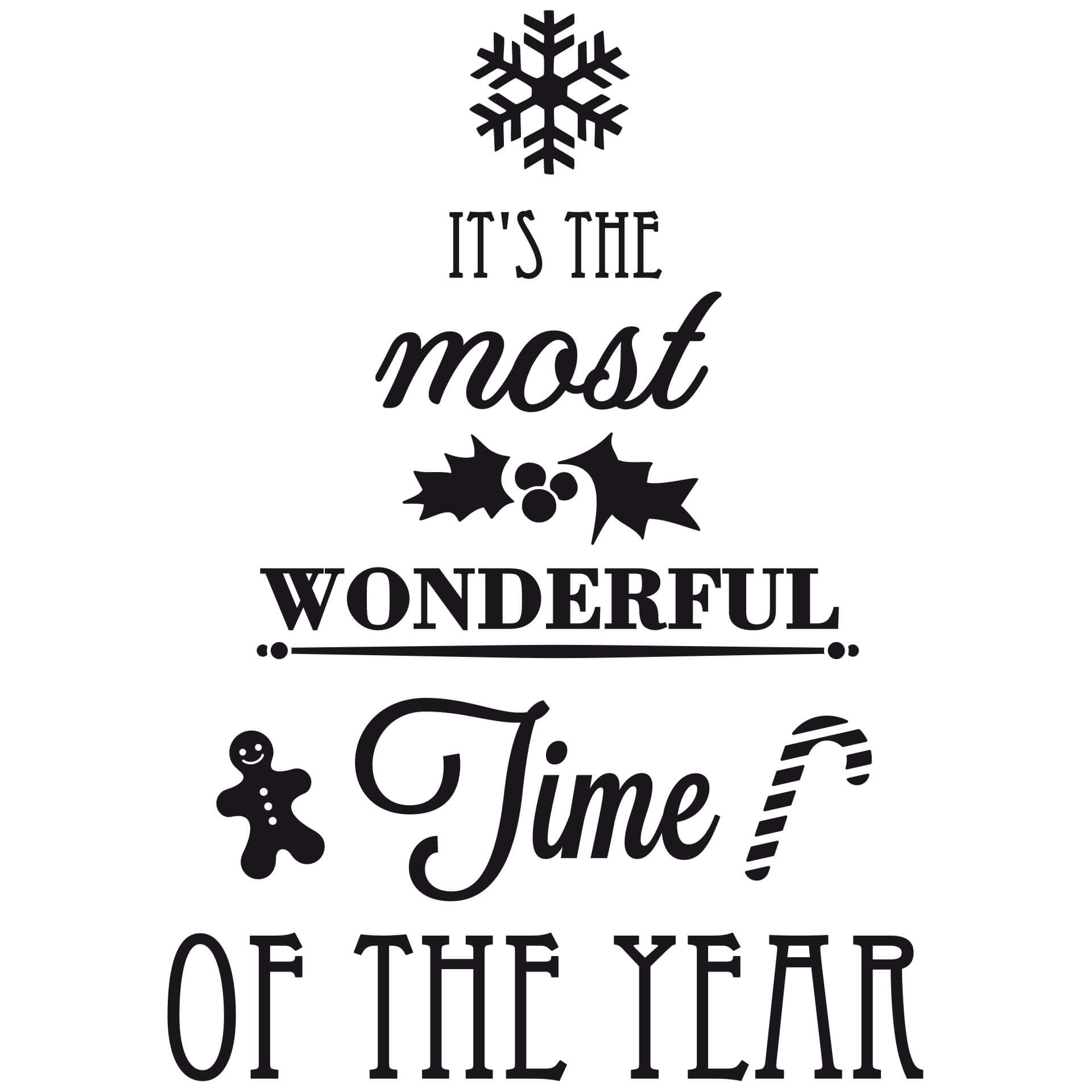 Wallsticker Its the most wonderful time