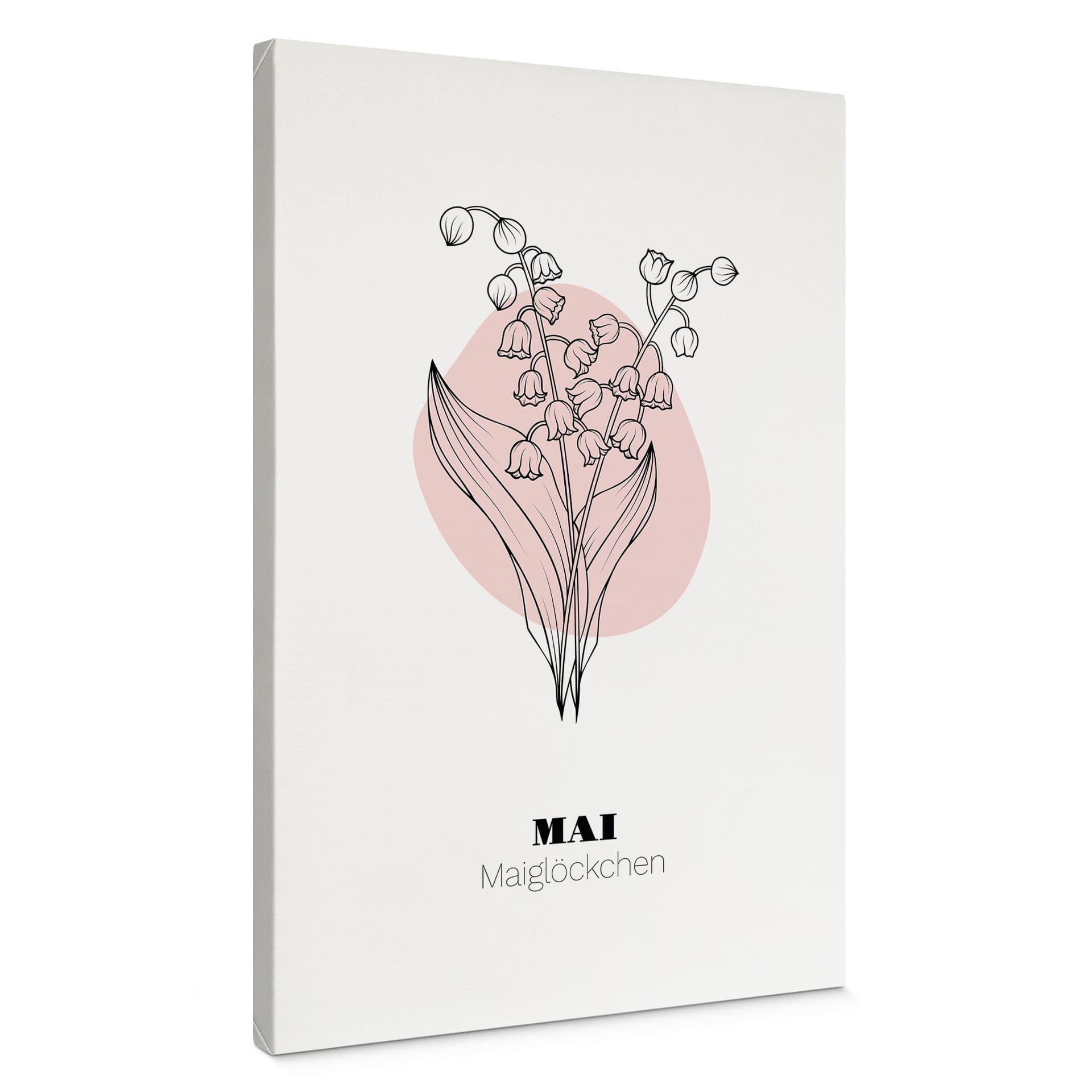 Personalisierbares Leinwandbild Monatsblume Mai