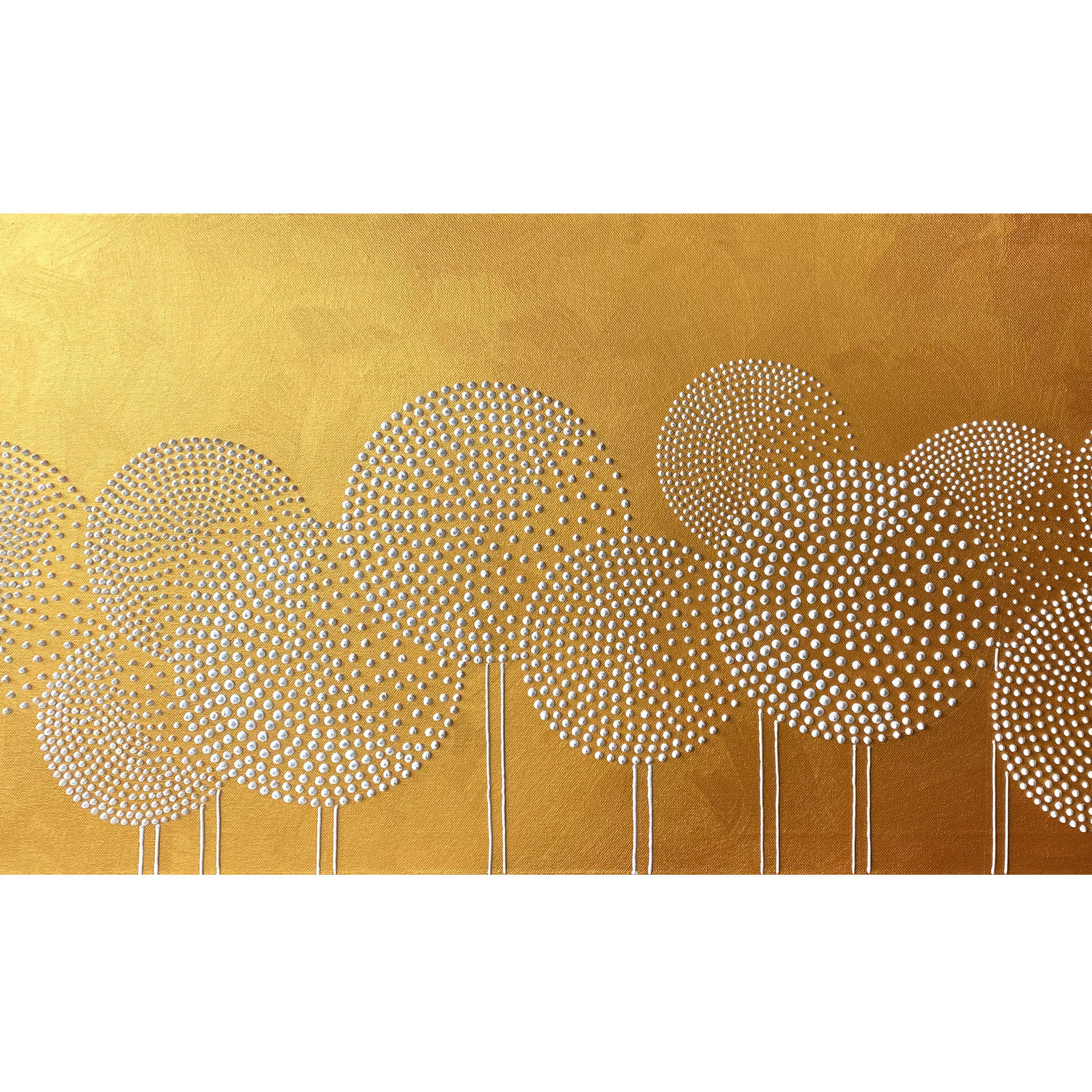Fotobehang Witte parelbloemen - Grande