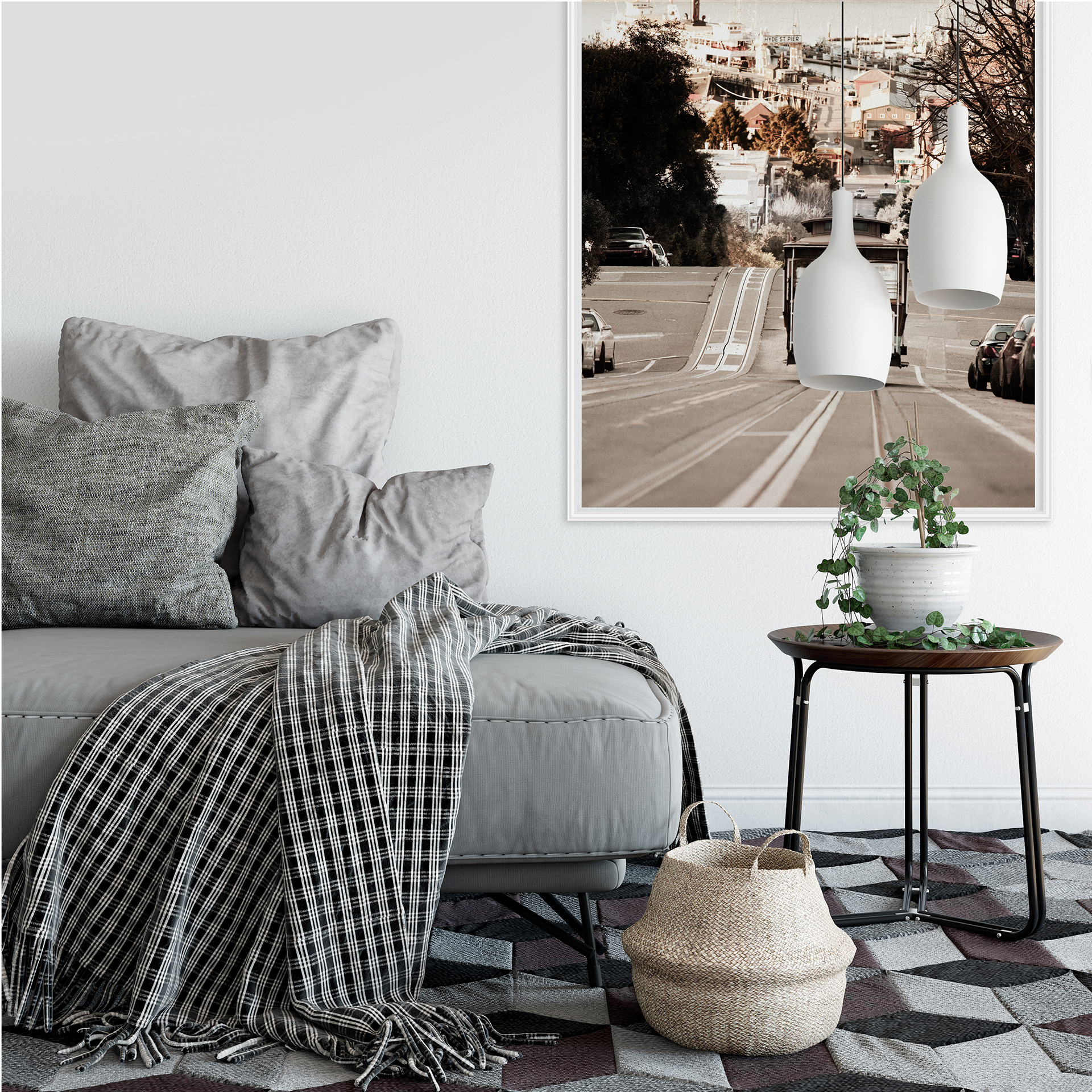 Wallprint W - Cable Cars
