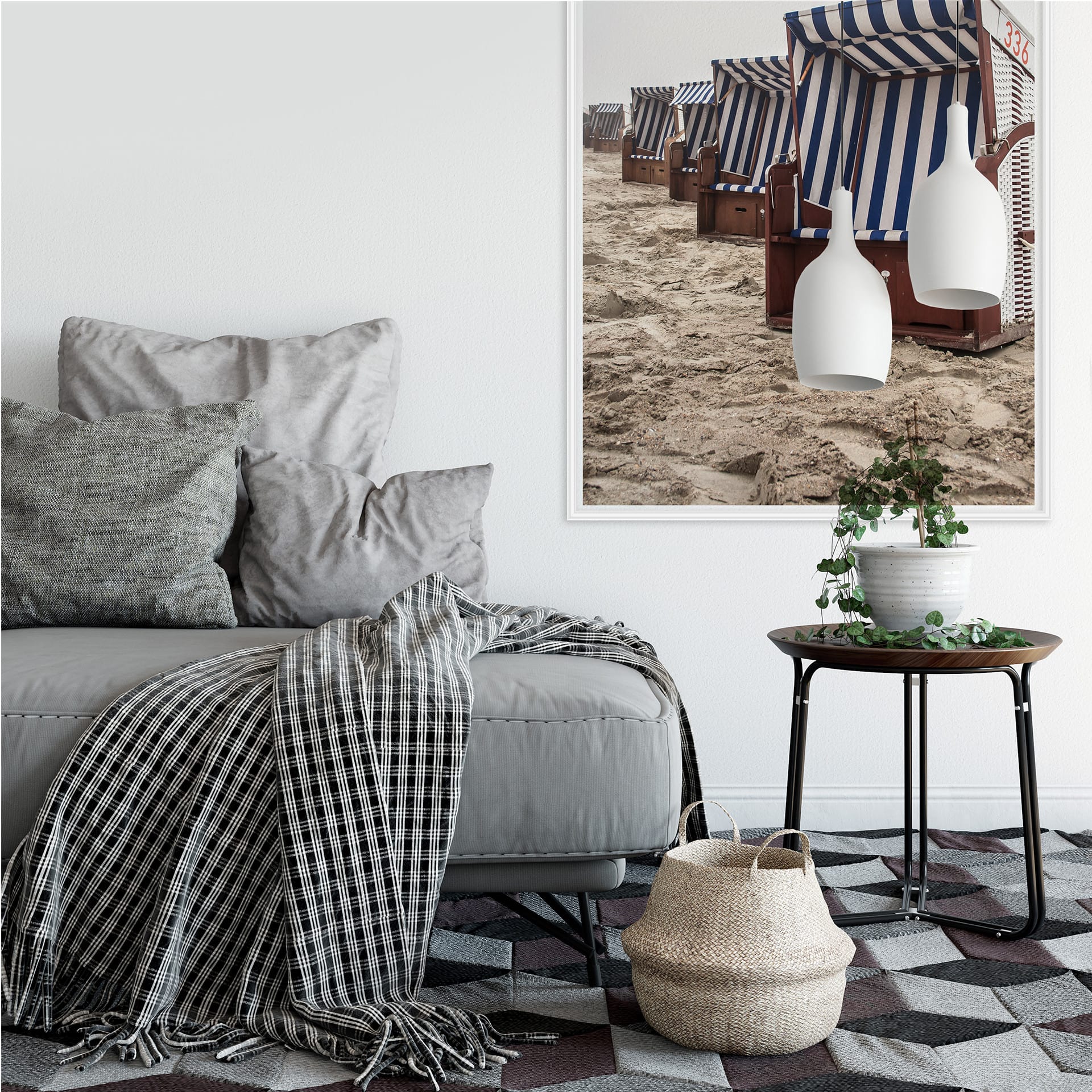 Wallprint W - Strandkorb auf Norderney
