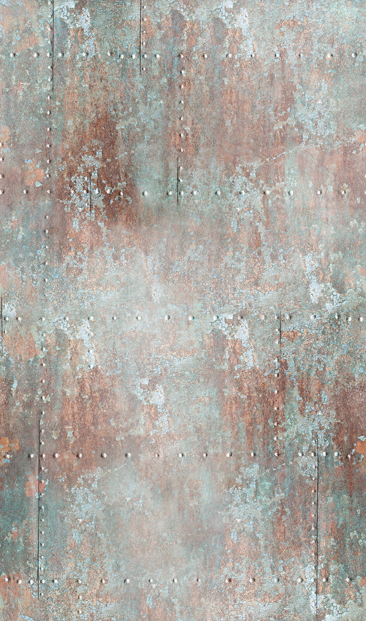 Vintage metaal effect behang Fotobehang grijs, rood,Afbeelding 2,70 x 1,59 m