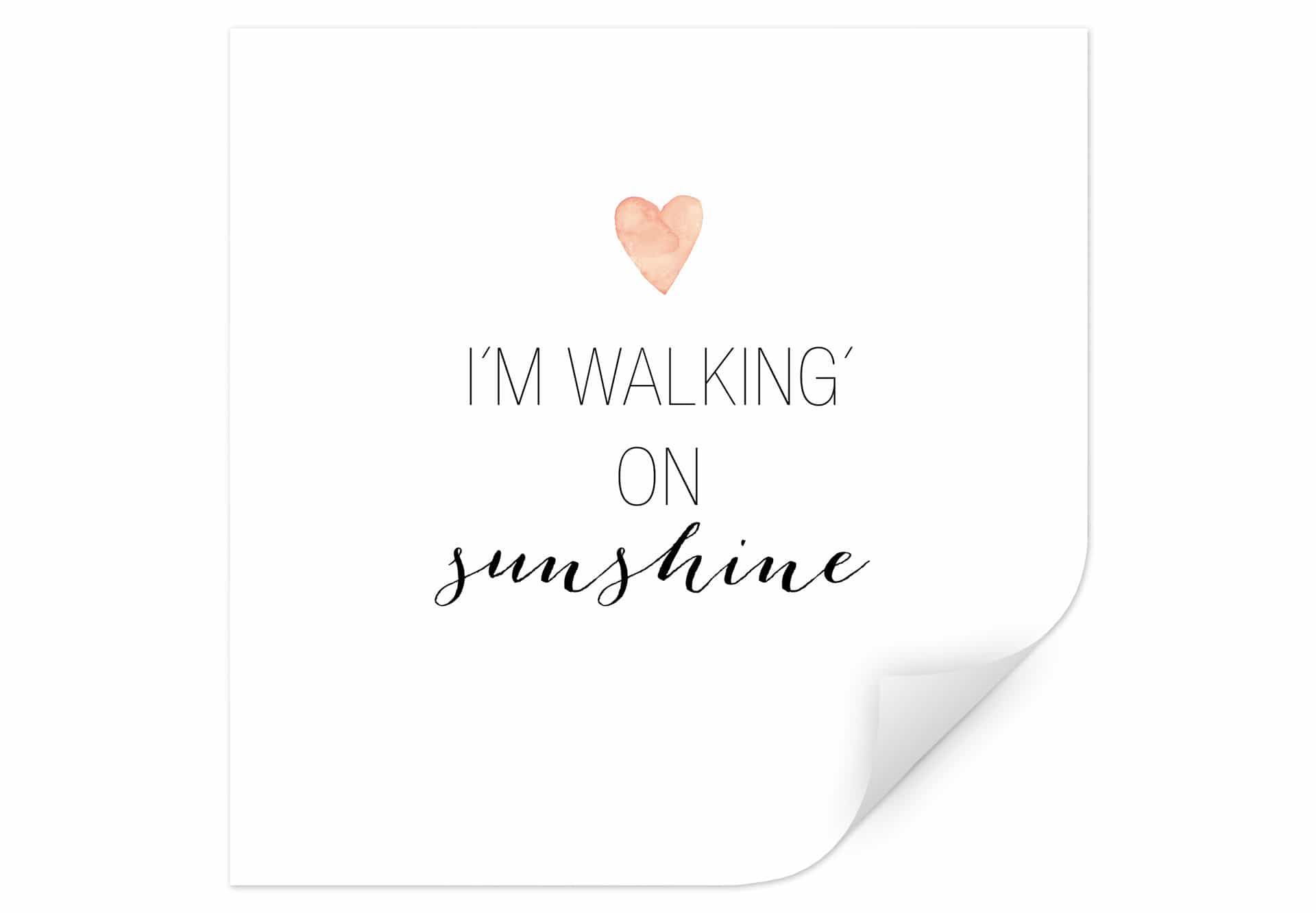 Wallprint Confetti & Cream - I'm walking on sunshine