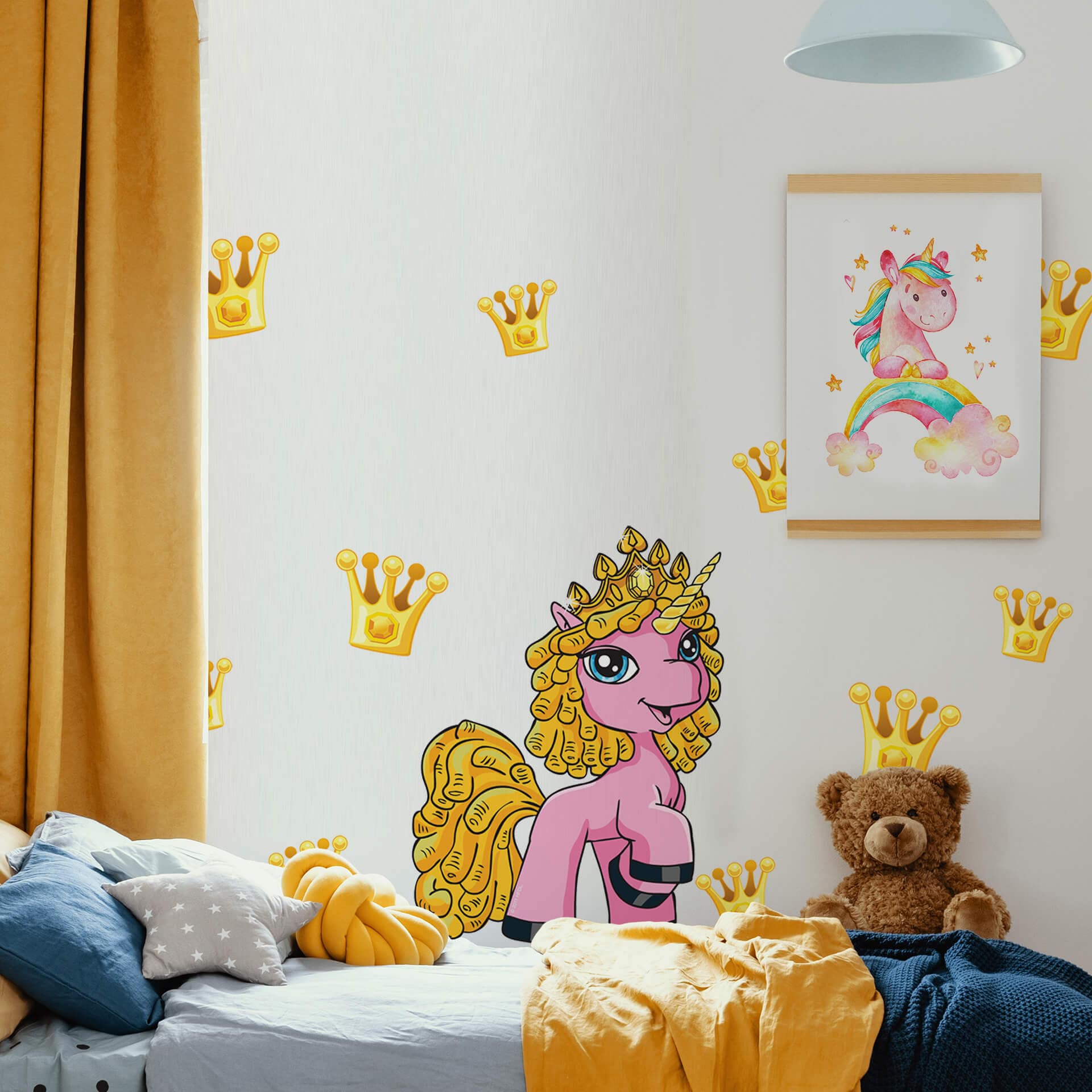 Wallsticker Filly Unicorn Party Samba