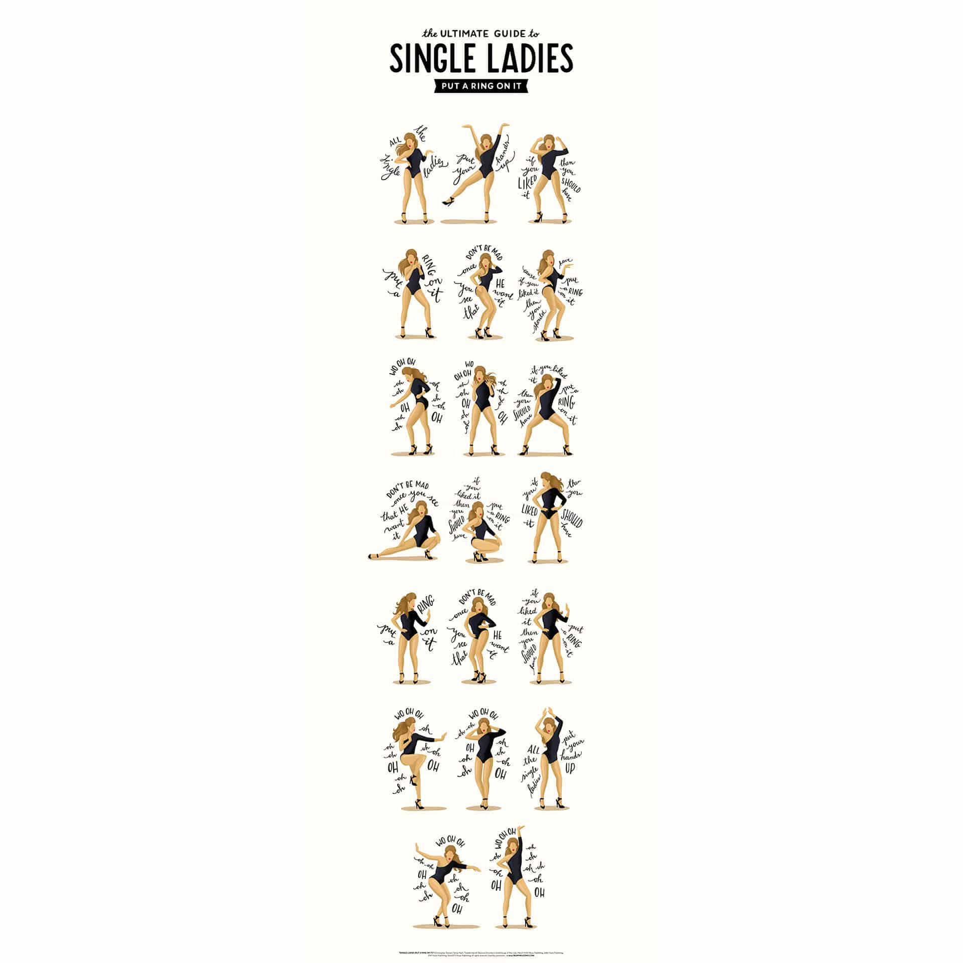Fotobehang Tohmé - Single Ladies