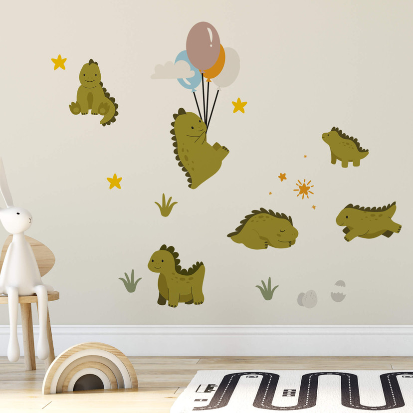 Adesivo murale - Dino party