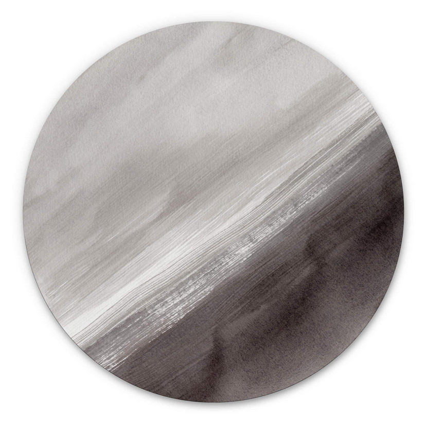 Tableau sur alu Dibond Nouveauprints - Cristal de roche - Rond