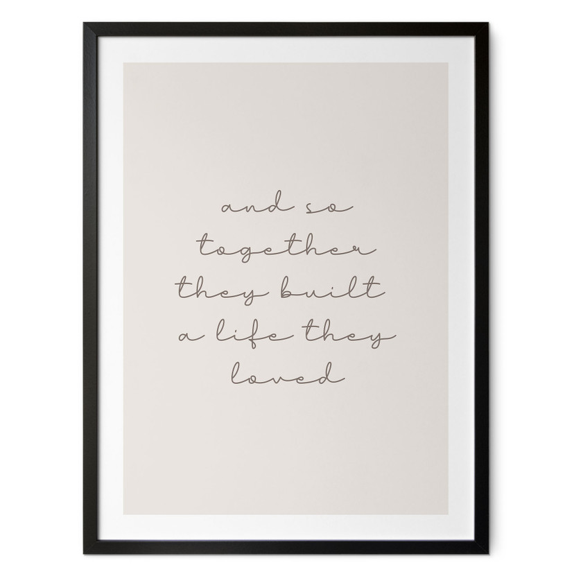 Typografie Poster Samen