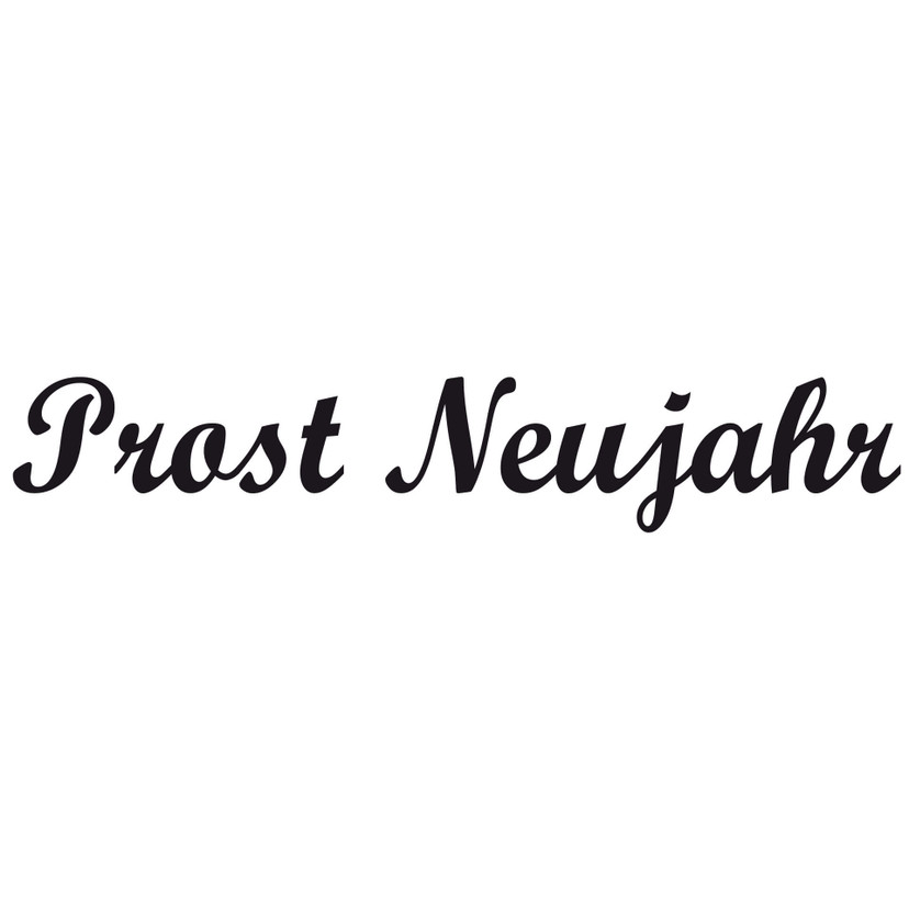 Wandtattoo Prost Neujahr