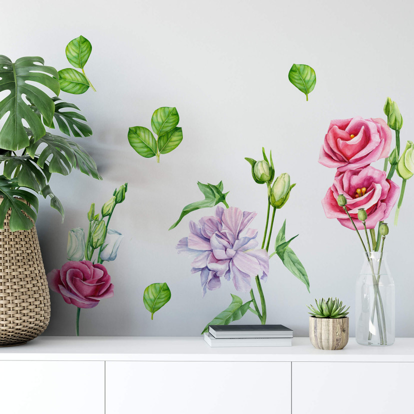 Muursticker Diverse Bloemen