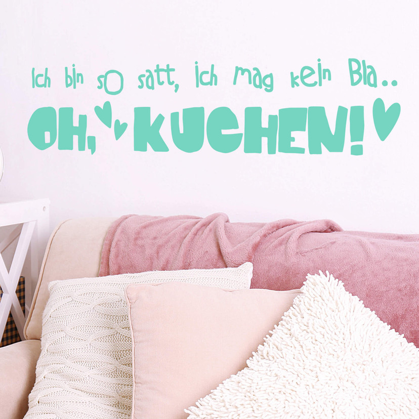 Wandtattoo Ich bin so satt...
