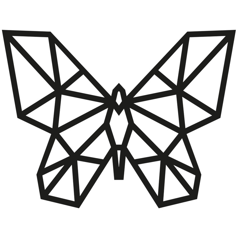 Sticker mural Papillon origami