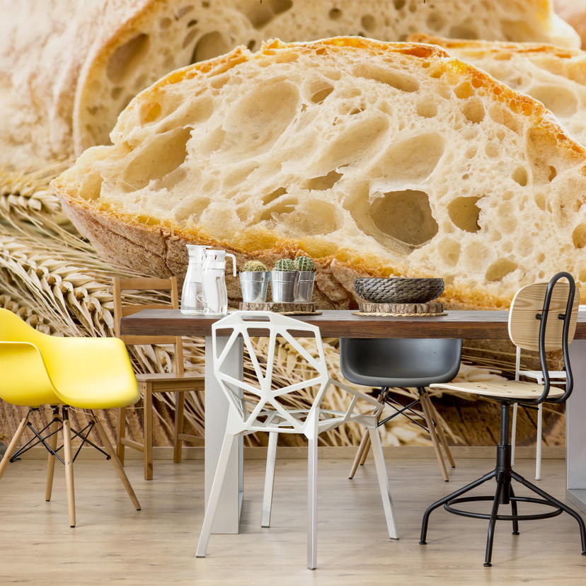 Papier peint photo - Ciabatta tout juste sorti du four