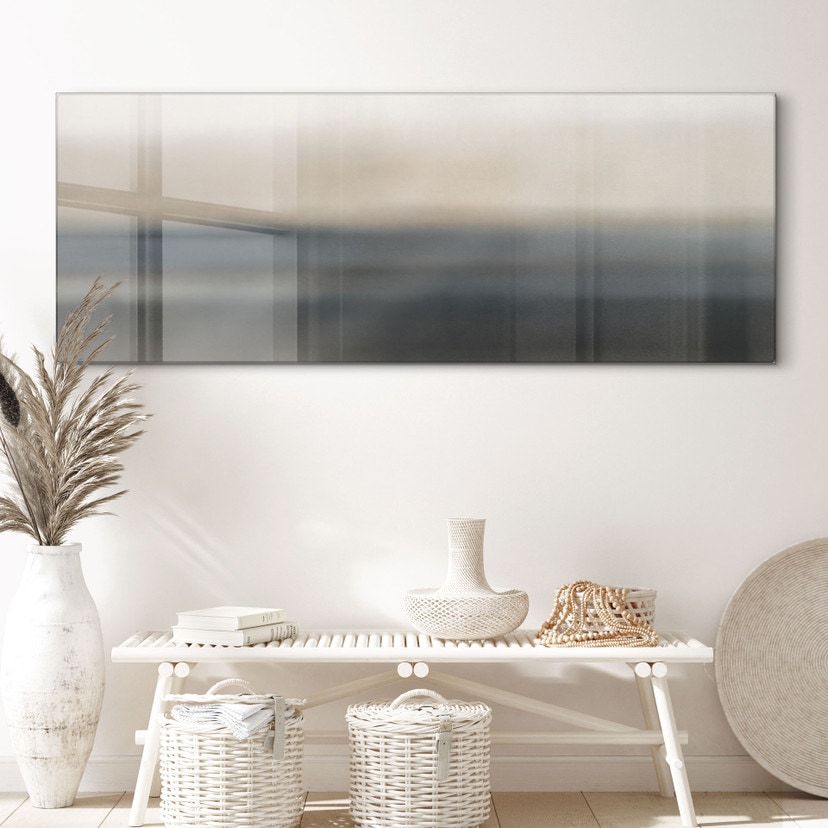 Glasschilderij Rotko Sand - Minimalistische Horizon - Sir Edward x Grigory Gladarev - Panorama