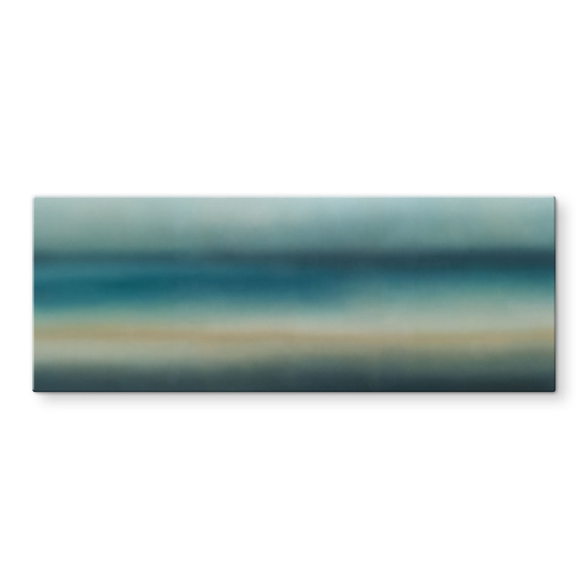 Glasschilderij Rotko Blush - Turquoise Horizon - Sir Edward x Grigory Gladarev - Panorama