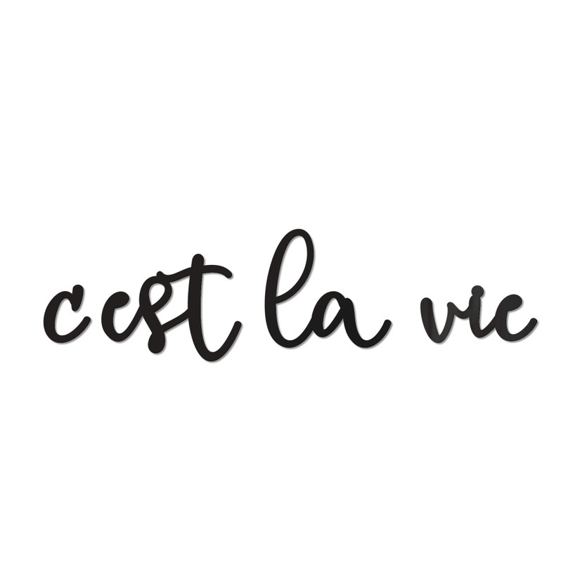 Litery akrylowe C'est la vie