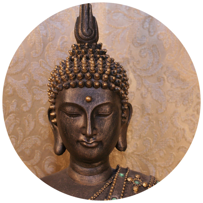 Budda Mądry - Fototapeta okrągła - tapeta flizelinowa/tapeta flizelinowa samoprzylepna
