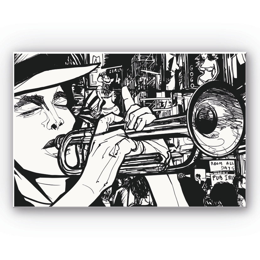 Tableau Forex - Sound of a Street Musician