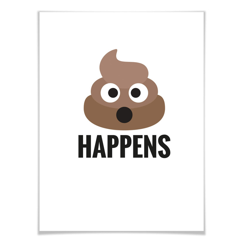 Plakat - Emojione - Shit happens