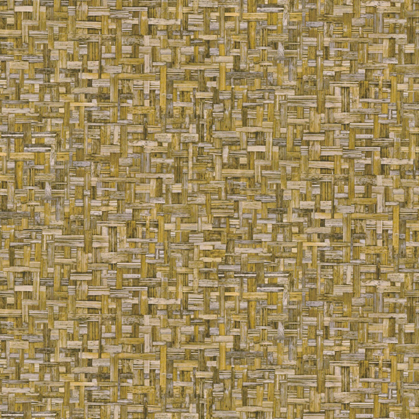 Architects Paper Jungle Chic - Papier peints effet bois, jaune