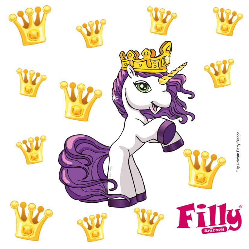 Wallsticker Filly Unicorn Party Bianca