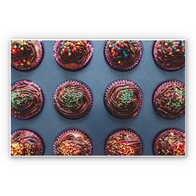 Wandbild Birthday Muffins
