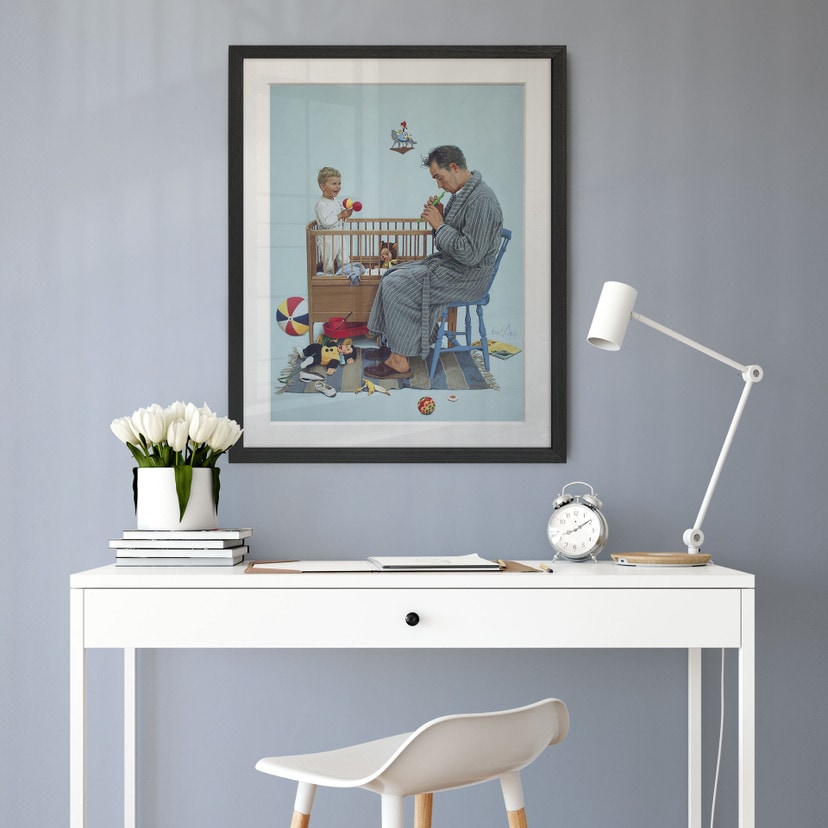Fine Art Poster mit Passepartout - Kurt Ard - Schlaf, mein Prinzlein, schlaf ein... (1962)