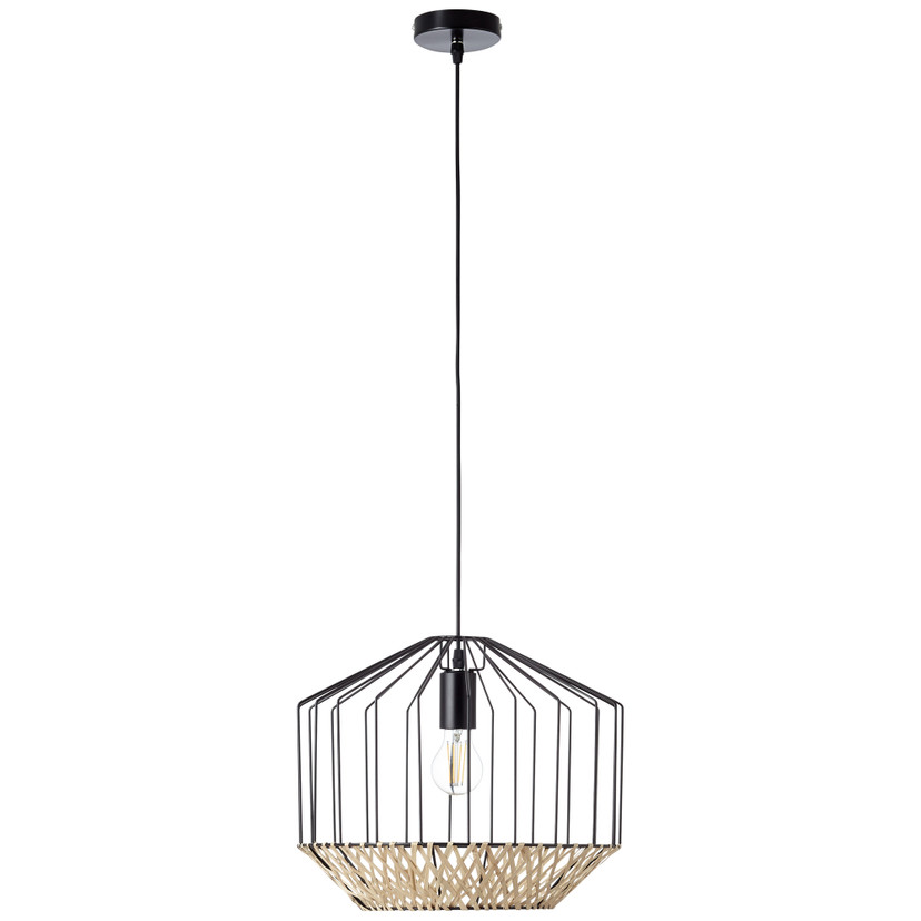 Pendelleuchte Pauline, braun, 155 x 37 cm, Bambus Pendelleuchte