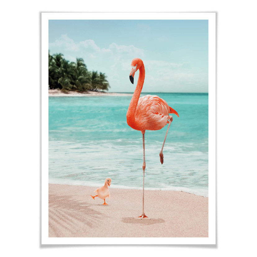 Plakat Loose - Wannabe Flamingo