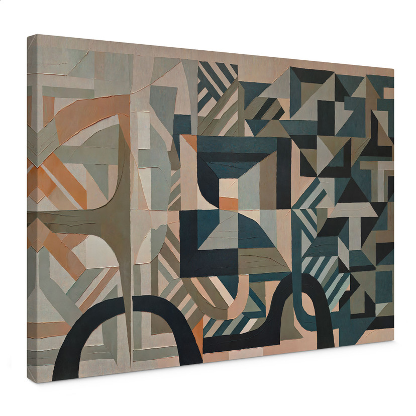 Stampa su Tela Silent Planes - Forme Geometriche - Sir Edward x Grigory Gladarev