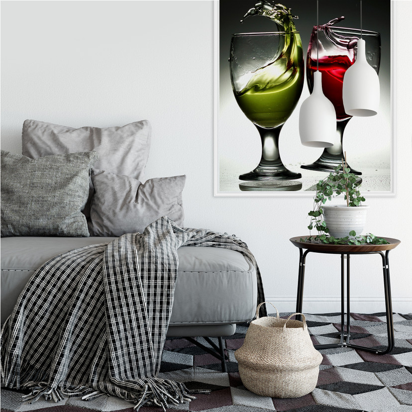 Zelfklevende Poster Lukman - Dancing Glasses