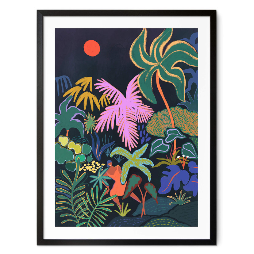 Poster Dschungel - Arty Guava - Exotik im Dunkeln der Nacht