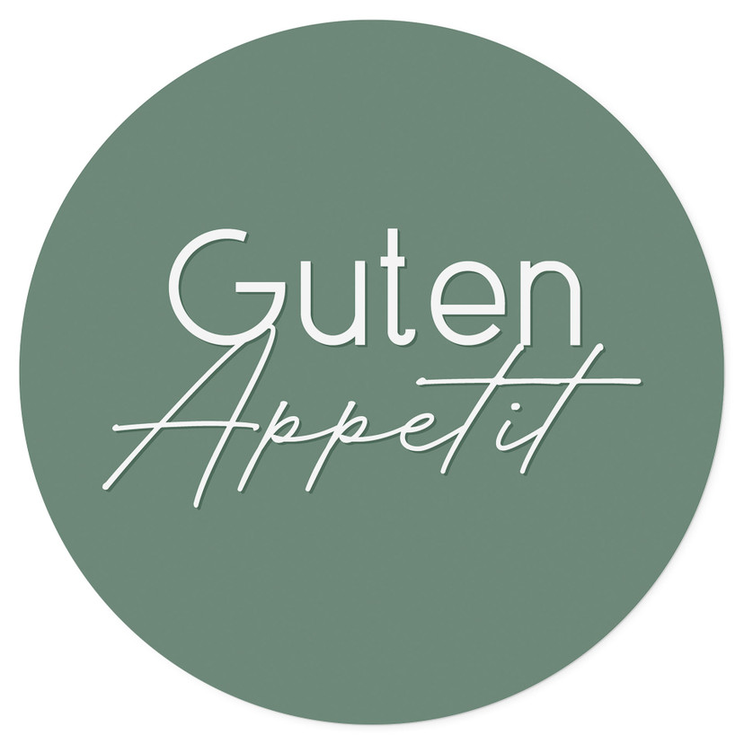 Wandtattoo Guten Appetit - Rund