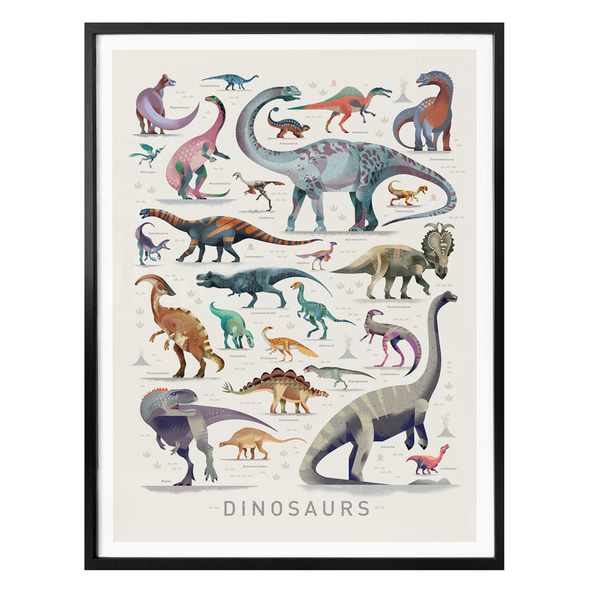 Plakat Brown - Dinozaury