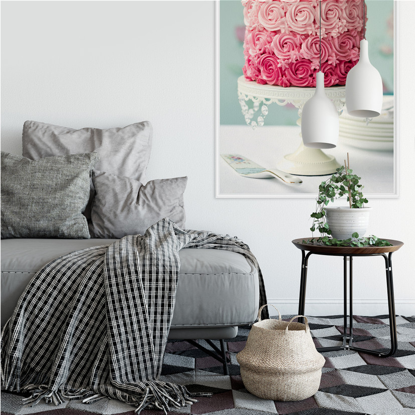 Muurprints Rozentaart