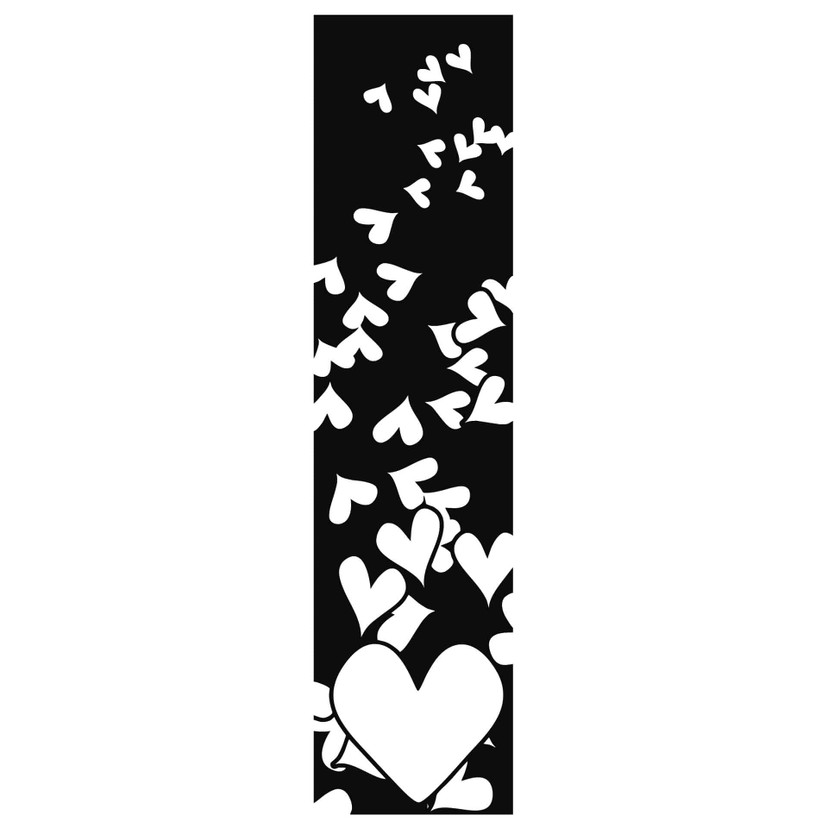 Wallsticker Banner Hjerter